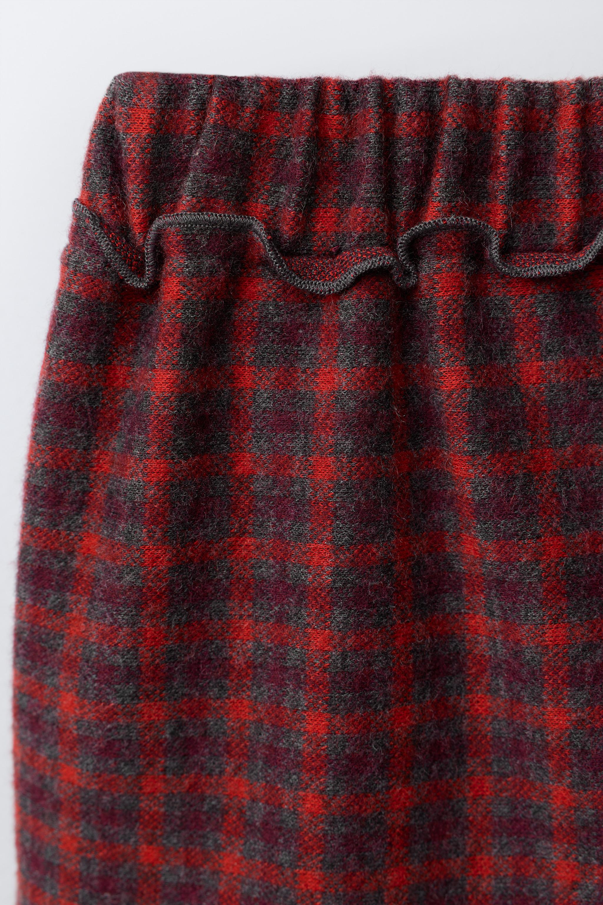 PLAID PLEATED SKORT